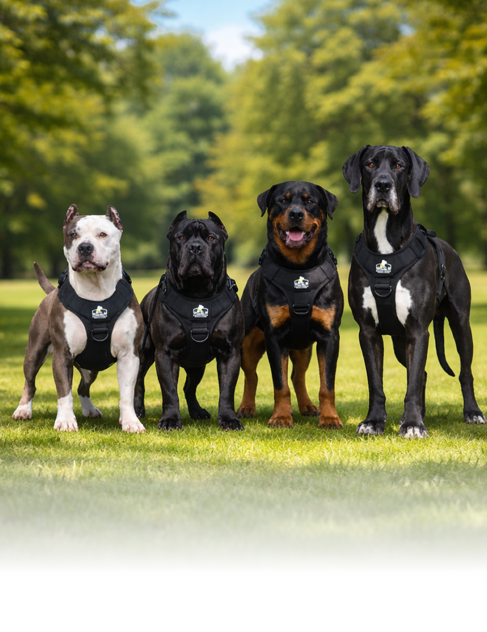 No-Pull Dog Harness for Pitbulls and Strong Dogs - Heavy Duty Bully ...