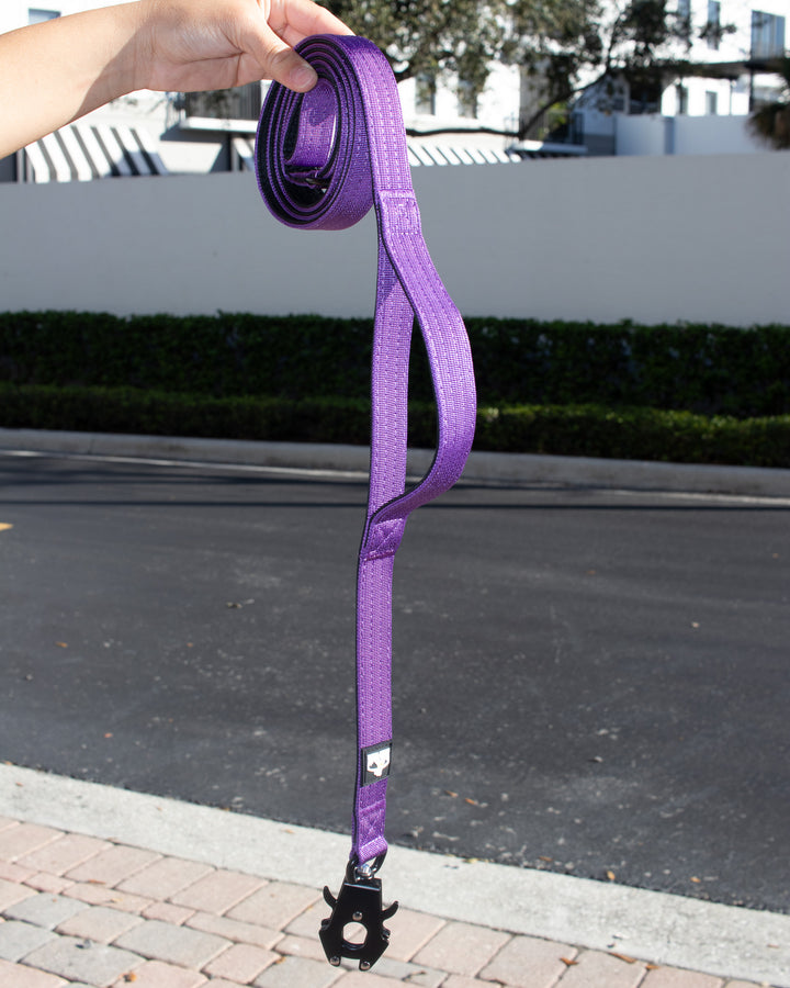 Heavy-duty dog leash for pitbulls and strong pulling breeds, featuring a secure handle and durable hardware.